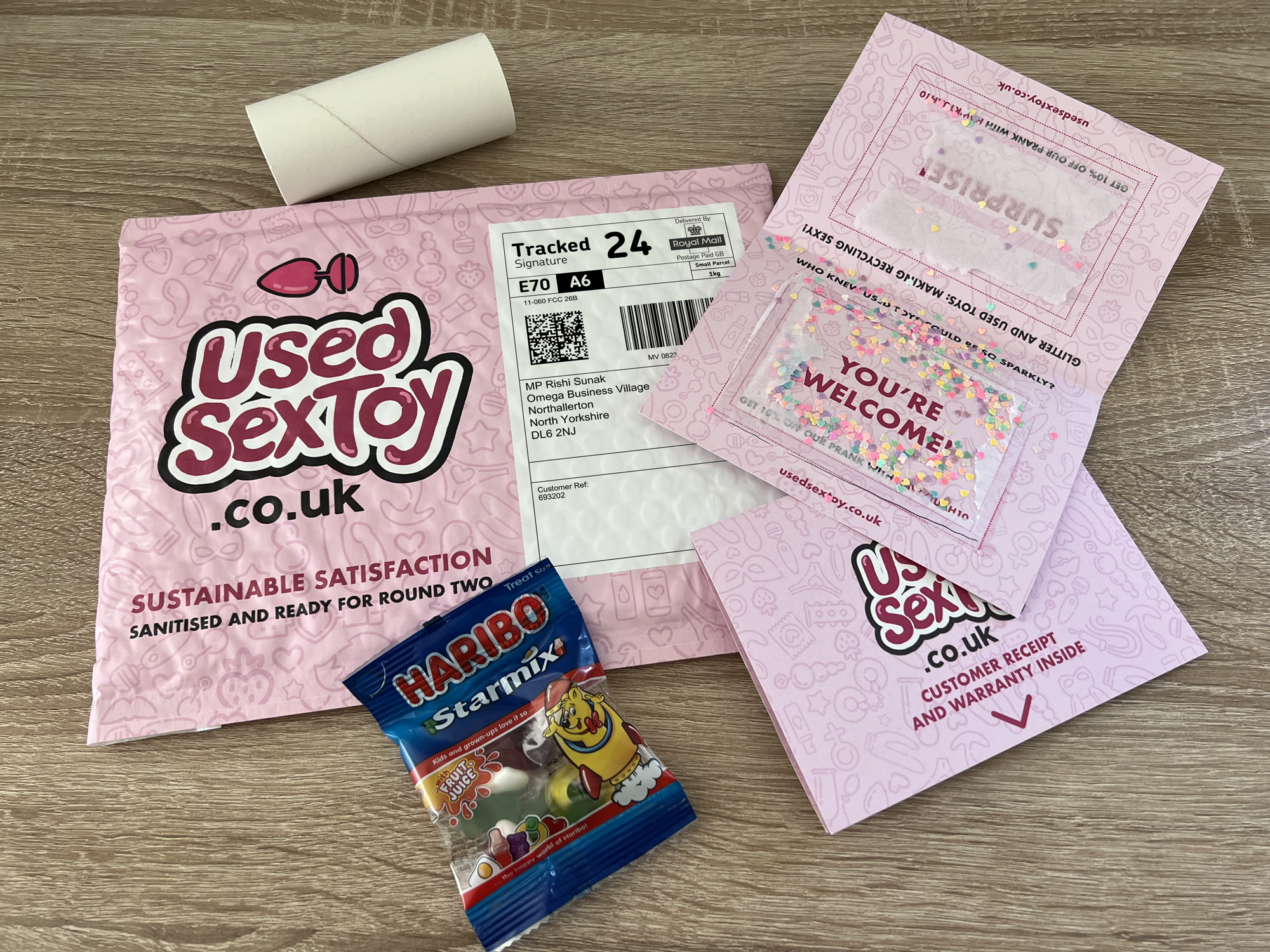 Used Sex Toy Mail Prank  Wank Wipes - Wipes everything except your  internet history!